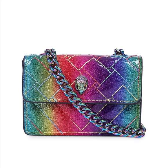 NWT Kurt Geiger London Rainbow Micro Kensington Shoulder Bag - Picture 7 of 9